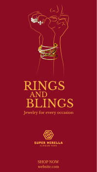 Rings and Blings Facebook Story Image Preview