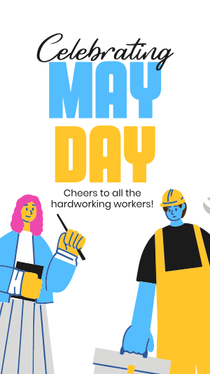 Celebrating May Day Facebook story Image Preview