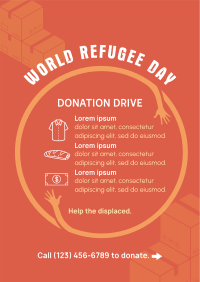 World Refugee Day Donations Flyer Design