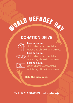 World Refugee Day Donations Flyer Image Preview