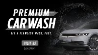 Premium Car Wash Facebook Event Cover Design