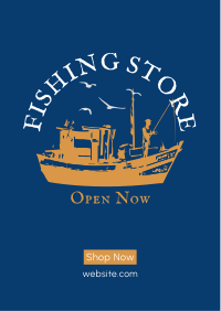 Fishing Store Flyer Design