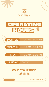  Quirky Operating Hours TikTok Video Image Preview