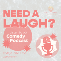Podcast for Laughs Instagram post Image Preview