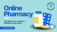 Online Pharmacy Facebook Event Cover Design