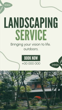 Organic Landscaping Service Instagram Reel Design