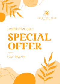 Organic Abstract Special Offer Poster Design