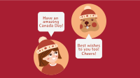 Canada Day Greetings Facebook Event Cover Design