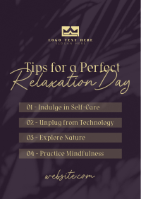 Tips for Relaxation Flyer Image Preview