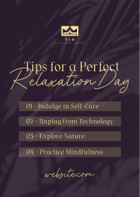 Tips for Relaxation Flyer Design