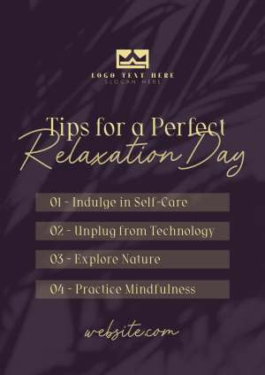 Tips for Relaxation Flyer Image Preview