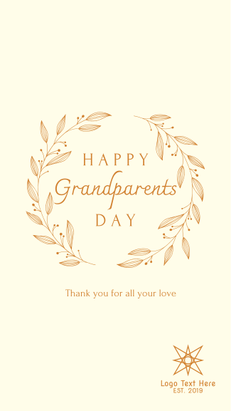 Elegant Classic Grandparents Day Instagram story
