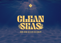 Clean Seas For Tomorrow Postcard Image Preview