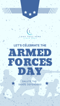 Armed Forces Day Greetings TikTok video Image Preview