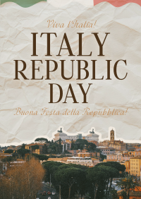 Elegant Italy Republic Day Flyer Design