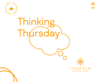 Thursday Cloud Thinking  Facebook Post Design