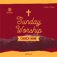 Church Sunday Worship Instagram post Image Preview