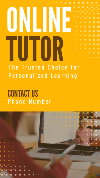 Professional Online Tutor Instagram story Image Preview