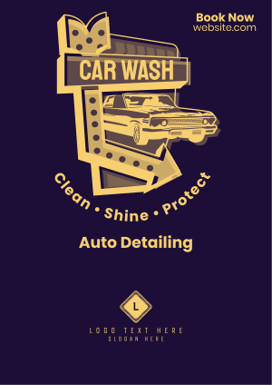 Car Wash Signage Flyer Image Preview