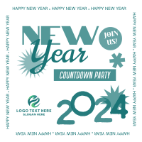 Countdown to New Year Linkedin Post Image Preview
