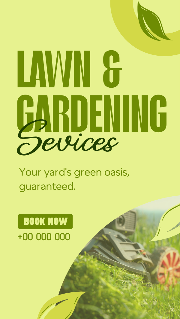 Professional Lawn Care Services Instagram Story Design