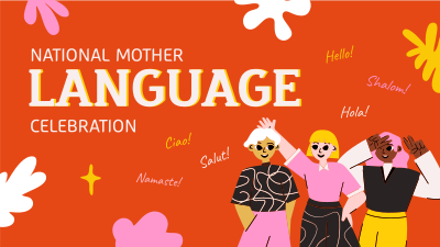 Celebrate Mother Language Day Facebook event cover Image Preview