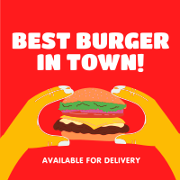 The Best Burger Instagram Post Design