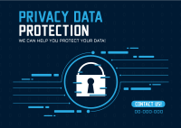 Privacy Data Postcard Design