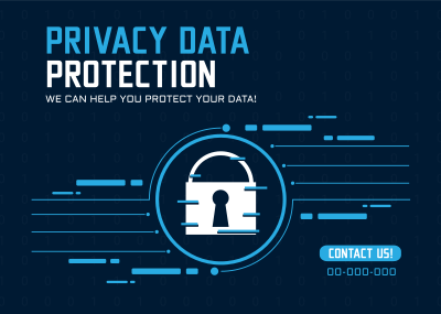 Privacy Data Postcard Image Preview