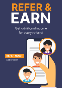 Refer and Earn Poster Design