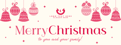 Christmas Family Greetings Facebook cover Image Preview