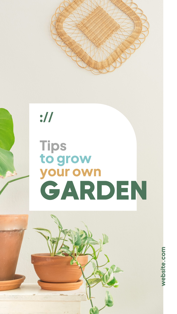 Garden Tips Instagram Story Design Image Preview