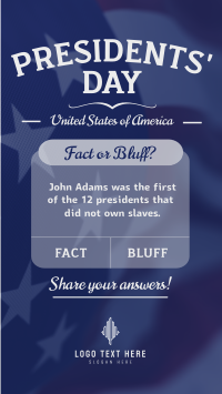 Presidents' Day Quiz  Instagram Reel Design