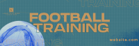 Textured Pro Football Training Twitter Header Design