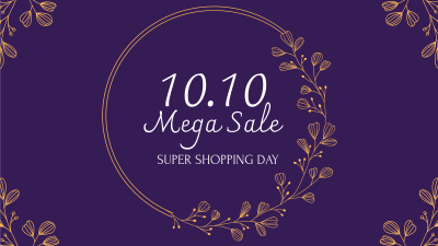 10.10 Floral Sale Facebook event cover Image Preview