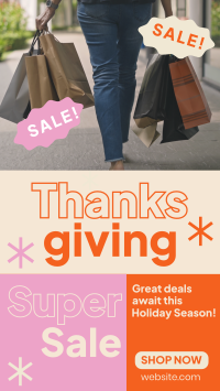 Super Sale this Thanksgiving Instagram Reel Preview