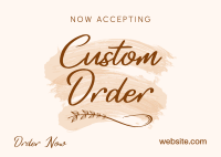 Brush Custom Order Postcard Image Preview
