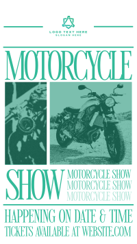 Retro Motorcycle Show YouTube Short Design