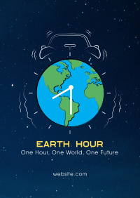 Alarm Clock Earth Flyer Design