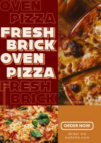 Yummy Brick Oven Pizza Poster Image Preview