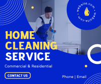 On Top Cleaning Service Facebook Post Design