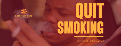 Quit Smoking Today Facebook cover Image Preview