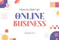 How to start an online business Pinterest Cover Design