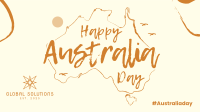 Australia Sketch Map Facebook event cover Image Preview