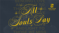 Trendy All Souls Day Greeting Facebook Event Cover Image Preview