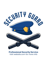 Security Hat and Baton Flyer Image Preview