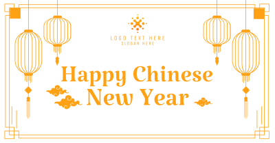 Chinese New Year Lantern Facebook ad Image Preview