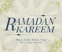 Psychedelic Ramadan Kareem Facebook Post Design