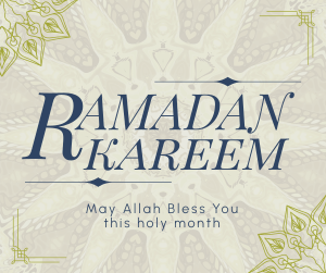 Psychedelic Ramadan Kareem Facebook post Image Preview