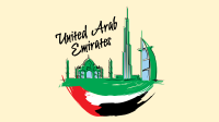 UAE City Scribbles Facebook Event Cover Design